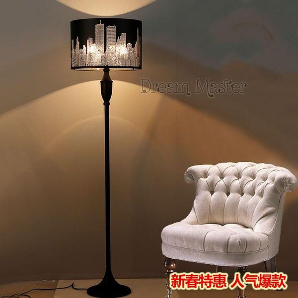 

floor lamps simple fashion nordic black lamp bedroom study room living creative decorative vertical desk postage free