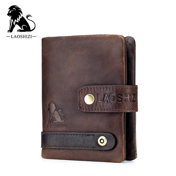 

wallets men genuine leather coin procket wallet purse soft, Red;black