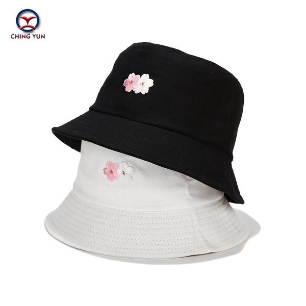 

wide brim hats hat spring and summer japanese flower embroidered beach fisherman sunscreen outing men women casual sunshade, Blue;gray