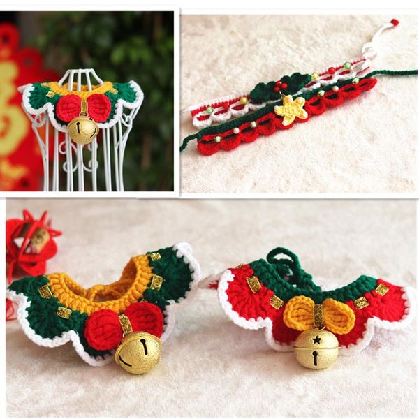 

cat costumes cute dog neckerchief pet hand-woven collar accessories supplies