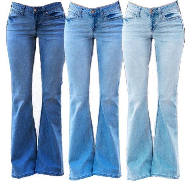 

factory direct selling wish jeans women's slim pants, Blue