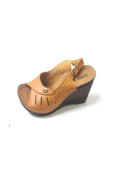 

sandals 24280 tan orthopedic leather, Black