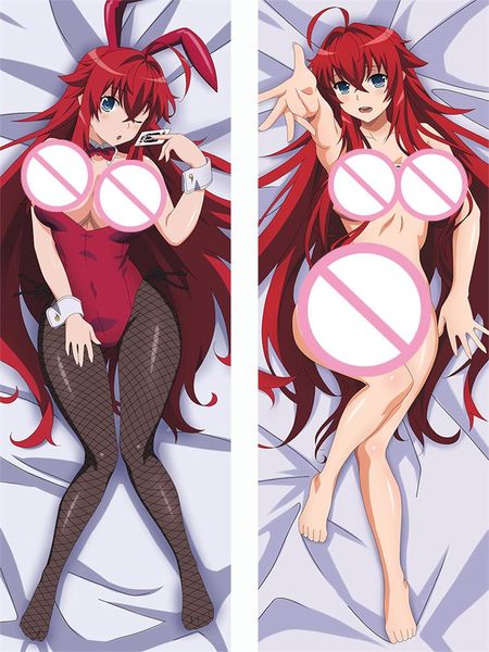 

pillow case gobsk anime pillowcase high school dxd 2021-july update rias gremory hugging cover dakimakura body