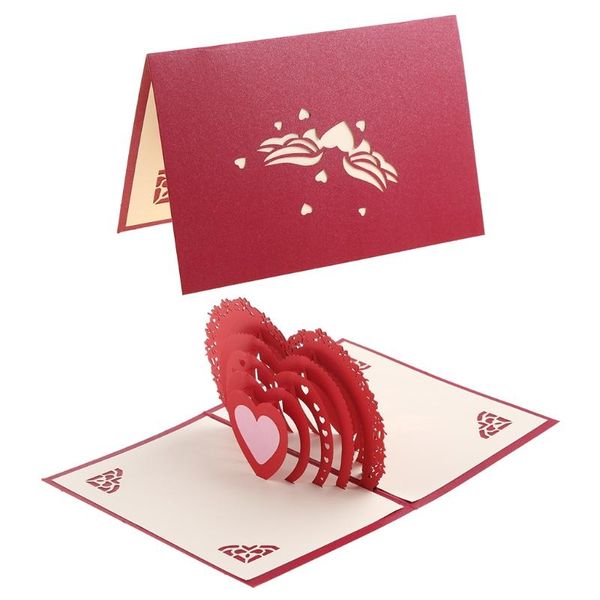 

greeting cards 3d up card heart to anniversary valentine birthday thank you christmas k0