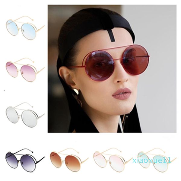 

luxury- fashion women retro sunglasses asymptotic color sun glasses goggles anti-uv spectacles round frame eyeglasses a++, White;black