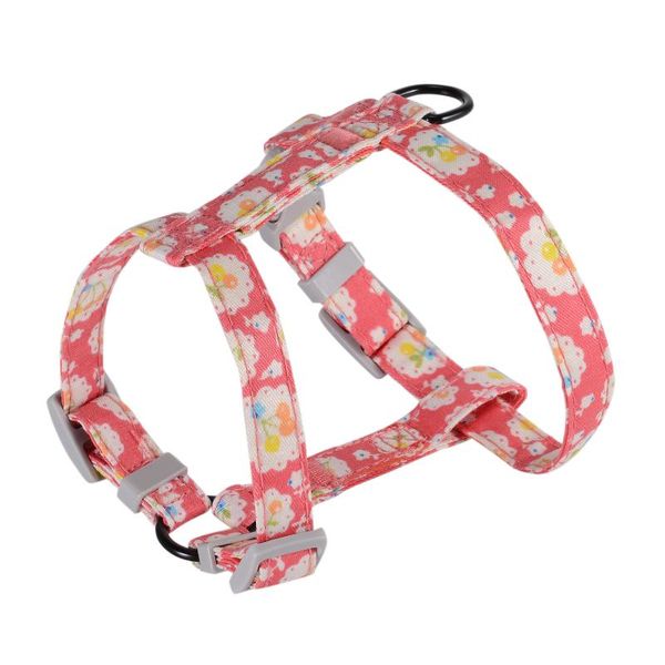 

cat collars & leads 1pc adjustable harness and lead set cloth rope pet dog puppy leash walking chest strap