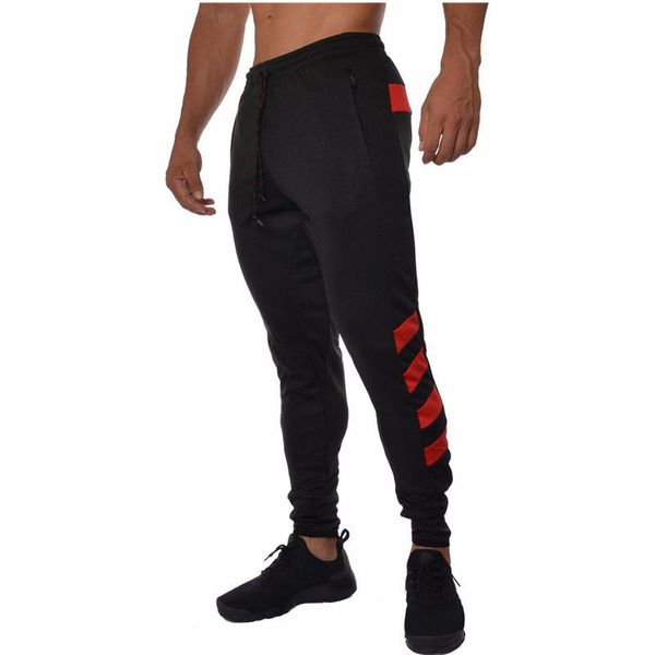 

fashion men's trend sports running training casual pants basketball, Black