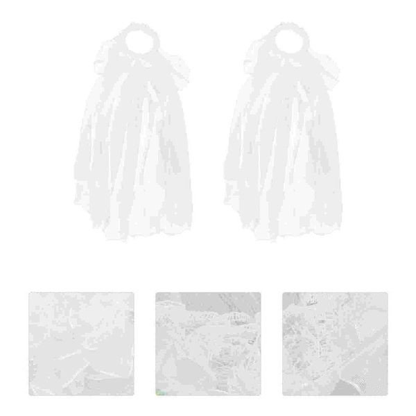 

hair clips & barrettes 2pcs flower wreaths headbands with veil garlands children headdress accessories, Golden;silver