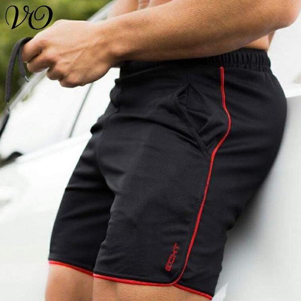 

men's shorts sports fitness thin mesh quick dry casual running training breathable beach pants, White;black