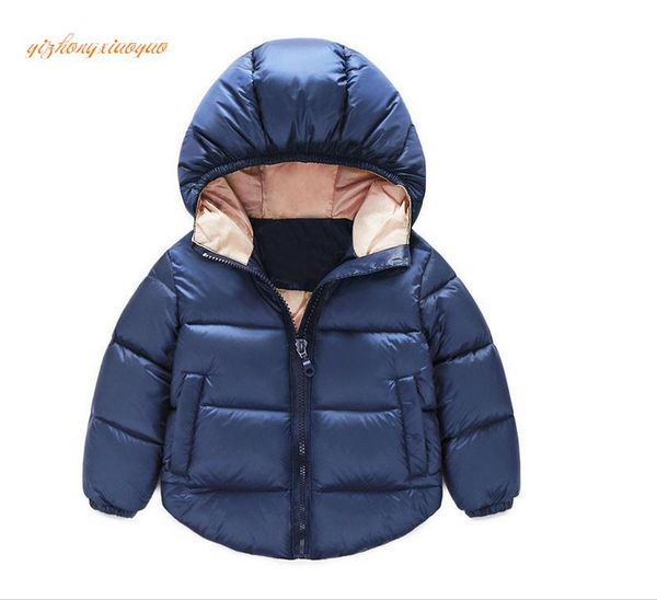 

children's winter jacket super warm soft and delicate baby cotton cloths snowsuit casacos catsuit coat, Blue;gray