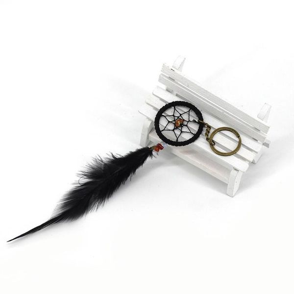 

keychains romantic dreamcatcher feathers keychain key rings 30cm/11.8inch 3cm/1.2inch car casual accessories black, Silver