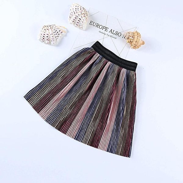 

skirts ins kids girls velvet pleated skirt1, Blue