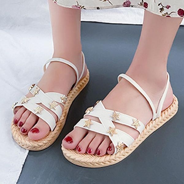 

sandals 2021 summer shoes woman outdoor sweet goddess dress gladiator soft non-slip ladies beach slippers slides, Black