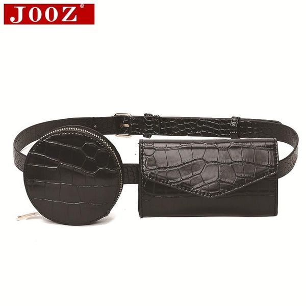 

waist bags fashion crocodile belt bag women round purse + crossbody phone leather chest belly girl fanny pack