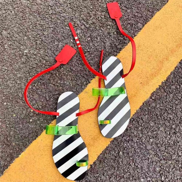 

new women shoes tpu genuine leather rubber sole red ankle strap punk sandals fashion luxury trend brand black white stripe 80% off outlet on