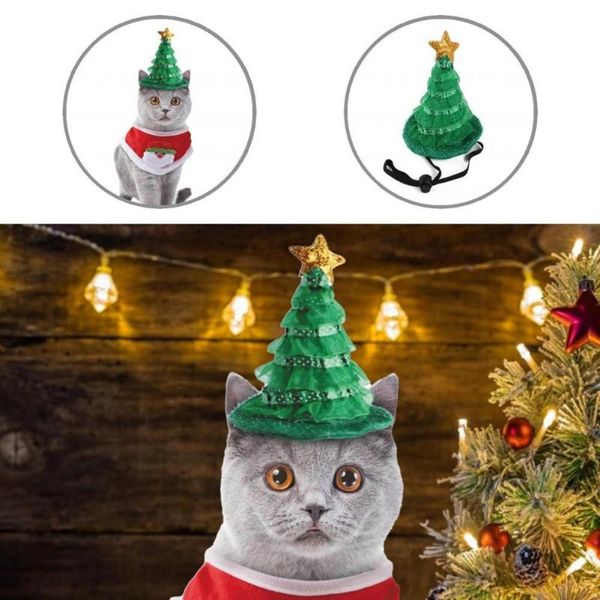 

cat costumes dress-up skin friendly creative pet cats hat neckerchief kit for holiday