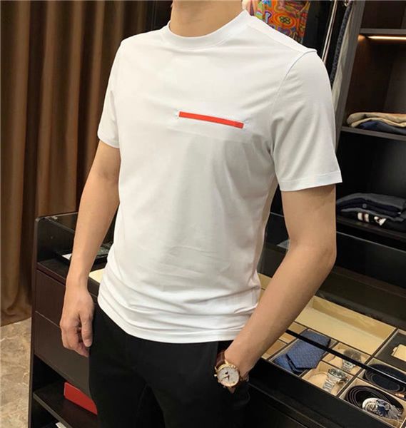 

luxury brand t shirts and polos mens t-shirt designer bags spring summer autumn color sleeves tees vacation short sleeve, White;black