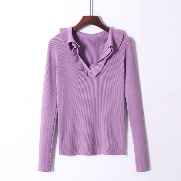 

korean floweral v neck women pullover sweater autumn winter chic female jumper soft knitted ribbed pull hiver femme 210420, White;black