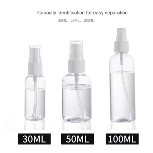 

storage bottles & jars refillable travel transparent plastic perfume atomizer empty small spray bottle 30/50/100ml toxic safe dropship