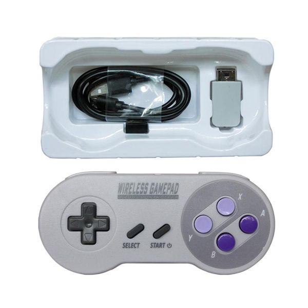 

game controllers & joysticks 1 piece wireless controller for snes super classic mini 2.4ghz