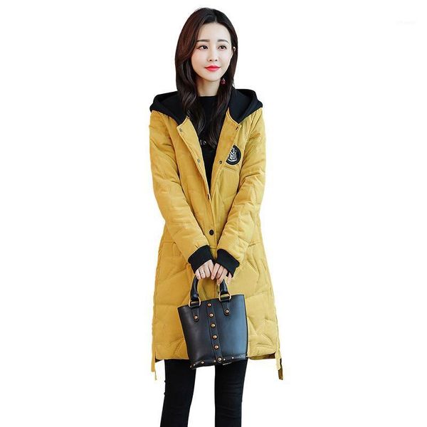 

women's trench coats lightweight cotton hooded long section 2021 winter loose thin coat fashion early spring femalew10, Tan;black