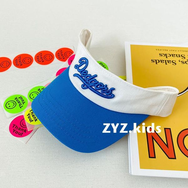 

caps & hats summer cotton sports visors fashion women men sun visor beanie adjustable snapback kids dropshiping, Yellow