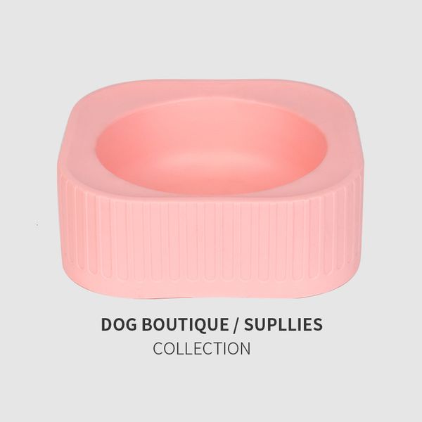 

pet plastic single cat food water small dog feeding bowl