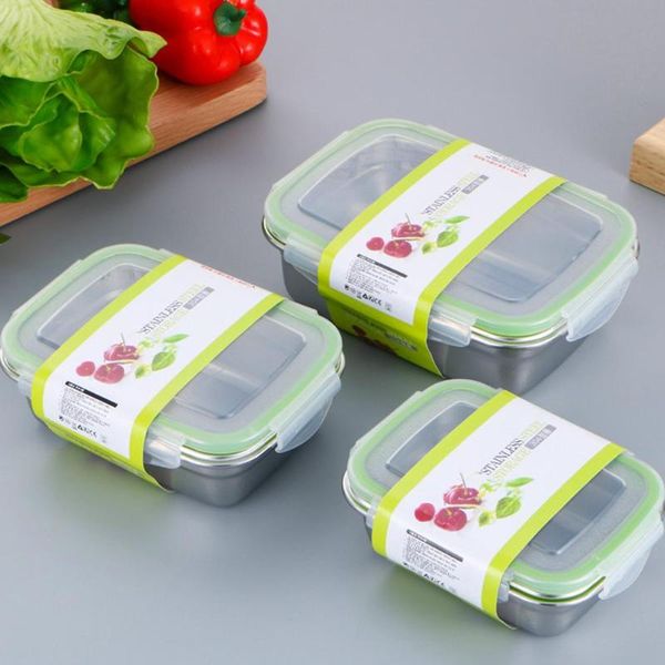 

dinnerware sets portable 350/550/850/1800ml stainless steel lunch box bento picnic leakproof storage container