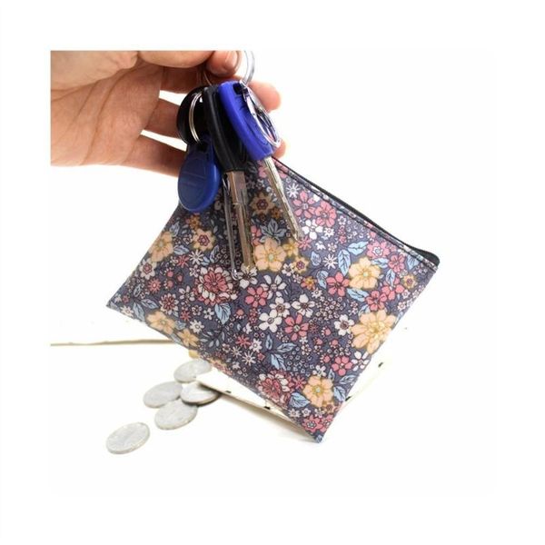 

purse wallet waterproof printed bag key carteira masculina, White