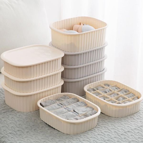 

storage drawers home with cover sock plastic underwear separate bra finishing box