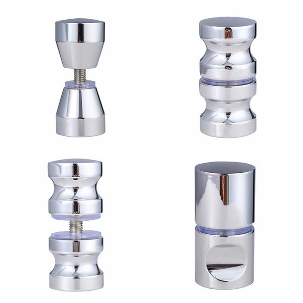 

handles & pulls aluminum alloy door handle 1.1" dia single glass knob bathroom shower cabinet w/ screw home hardware