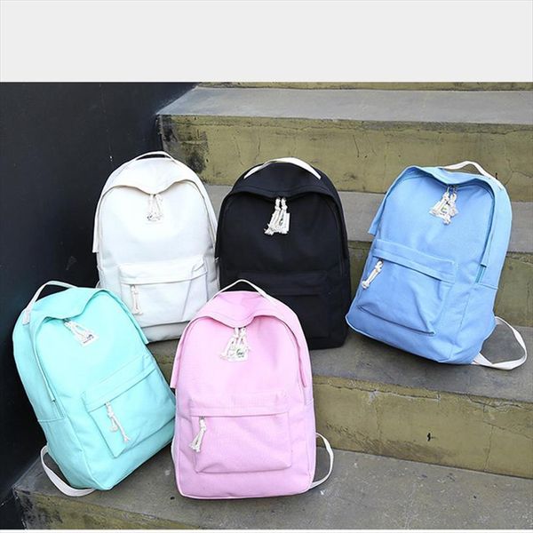 

mens and womens bags minimalist canvas shoulder bag female tide academic style solid color high school student leisure