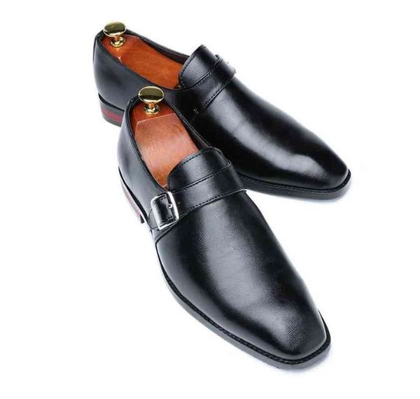 

monk italian plutonium shoe youngest girdle dress classic vintage men moccasins zapatos shoes from he087, Black