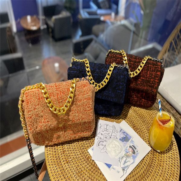 

designer channelity bags for women black handbag leather chain slant shoulder clutch totes bag cc double letters solid hasp waist square str