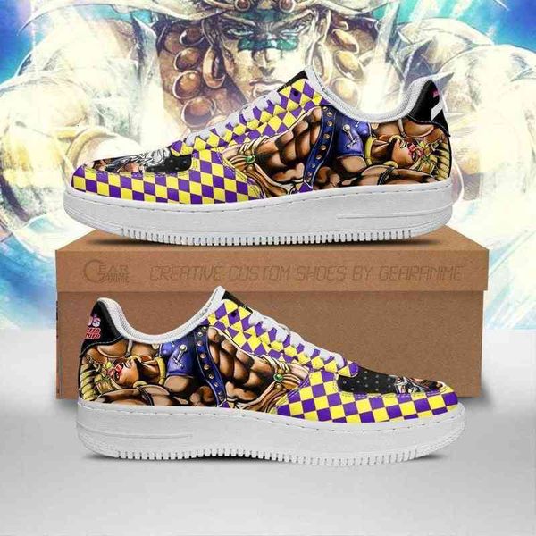 

diy anime fan sneakers shoes boots wammu jojo gift idea mens trainers breathable mesh athletic road running nastics, Black