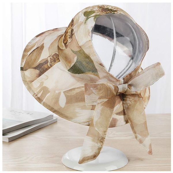 

ladies summer sunscreen head wide side beach hat brim hats, Blue;gray