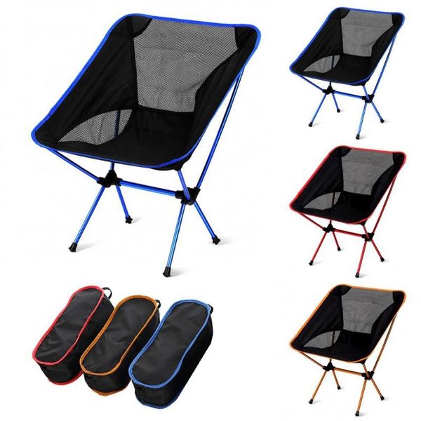

outdoor camping fishing portable folding chair lightweight stool beach bench accessories