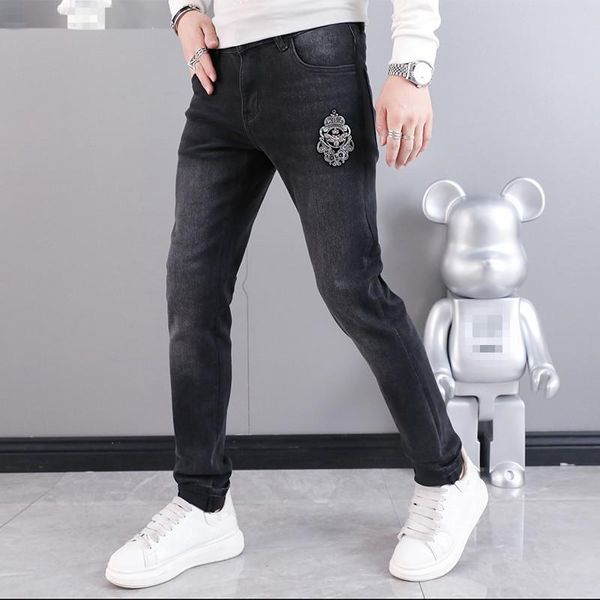 

men's jeans sq10301 fashion 2021 runway luxury european design party style clothing, Blue