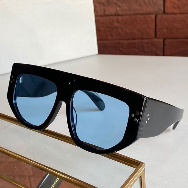 

sunglasses 4s106 womens fashion shopping trip driving glasses female thick plate frame anti-ultraviolet blue lens size 58-16-145 designer wi, White;black