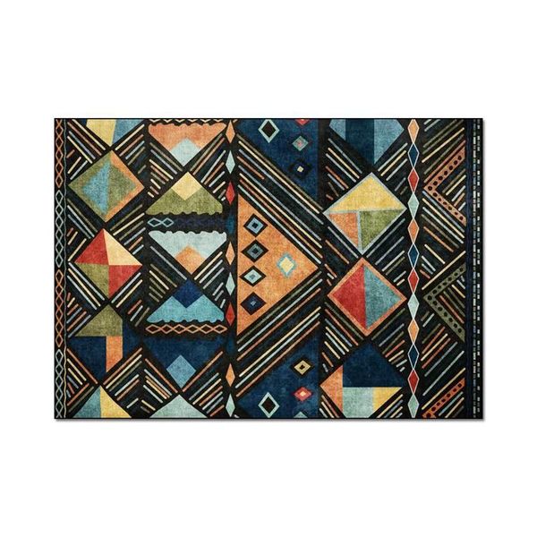 

carpets morocco style living room area rugs creative bohemian colorful geometric bedroom bedside sofa kitchen non-slip floor mat