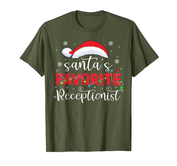 

Santa' Favorite Receptionist T-Shirt, Mainly pictures