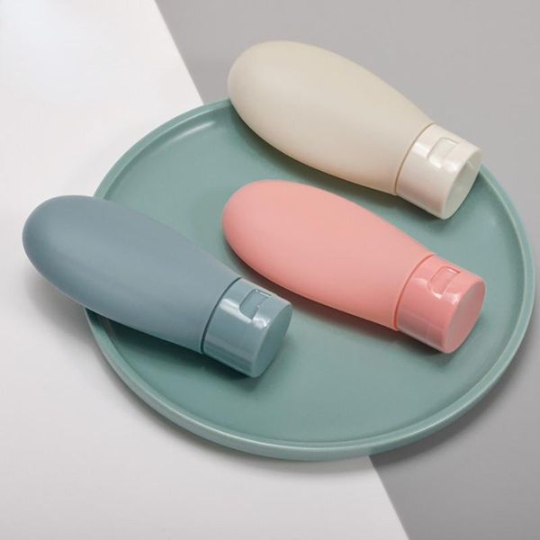 

storage bottles & jars 3pcs/set nordic syle travel refillable bottle kit portable essence shampoo shower gel container can carry on the plan