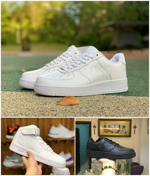 

2021 forces men low skateboard running shoes one 1 knit euro high women all white black red leather outdoor skateboards trainers sneakers
