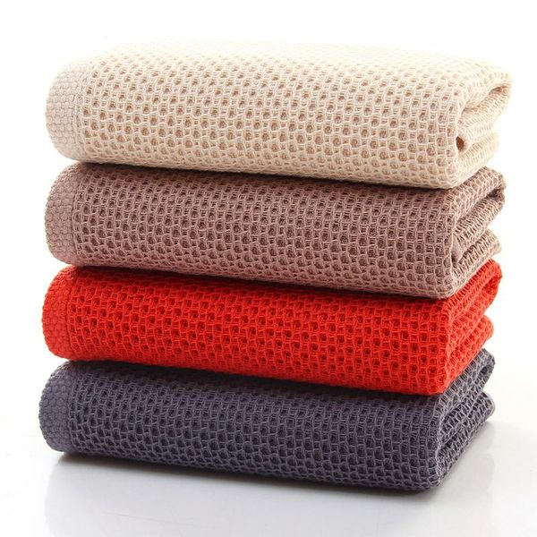 

towel 34x74cm/70x140cm cotton honeycomb absorbent bath towels thicken jacquard plain big