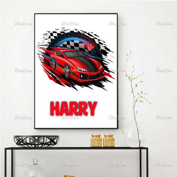 

paintings racing car posters oil painting and prints on canvas wall art picture for living room cuadros home decor gift floating frame