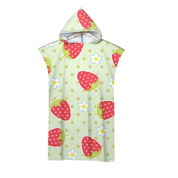 

towel fruit pattern fashion digital printing beach hooded bath microfiber