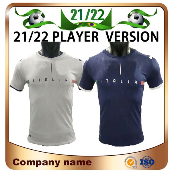 

21/22 player version italy soccer jersey 2021 home sensi belotti jorginho el shaarawy insigne verratti bernardeschi pellegrrini kean footbal, Black;yellow