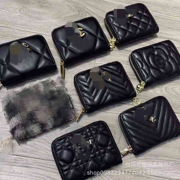 

xiaoxiangfeng card bag 2021 korean version function women's short wallet fashion change with box xm, Red;black