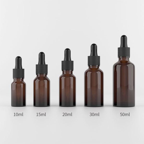 

storage bottles & jars 10ml 15ml 20ml 30ml 50ml 12pc amber dropper mini glass bottle essential oil display vial small perfume brown sample c