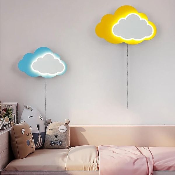 

wall lamp modern cloud lamps led 6w children's room bedside nordic boy girl lovely lighting decoration kids lights